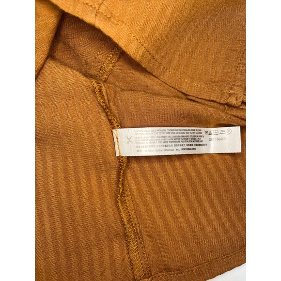 Free People Lace Button Up Smocked Stevie Cami Terracotta Copper L 0122 - Picture 12 of 12